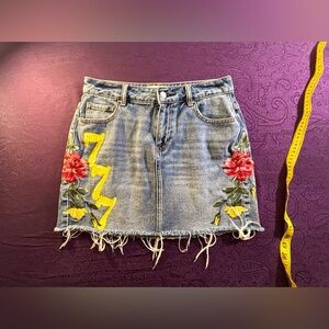 Denim Mini Skirt 777